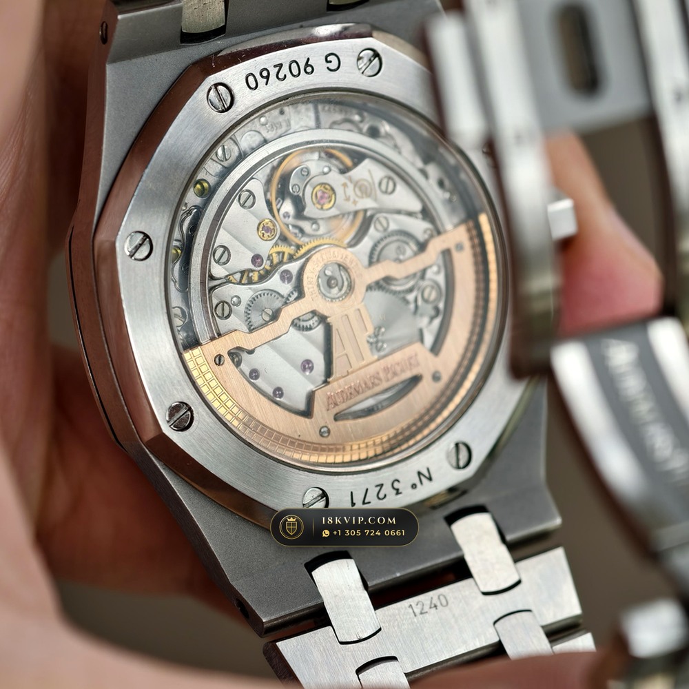 Audemars Piguet Royal Oak Jumbo Extra-Thin 39mm Custom Tapestry Dial 5-Axis CNC Case Ref. 15202ST.OO.1240ST.01 — Private Vault Edition — Studio Gallery Plate VI in 904L Stainless Steel Custom Architecture (103.5g Verified Mass, Audemars Piguet Cal. 2121 Ultra-Thin)