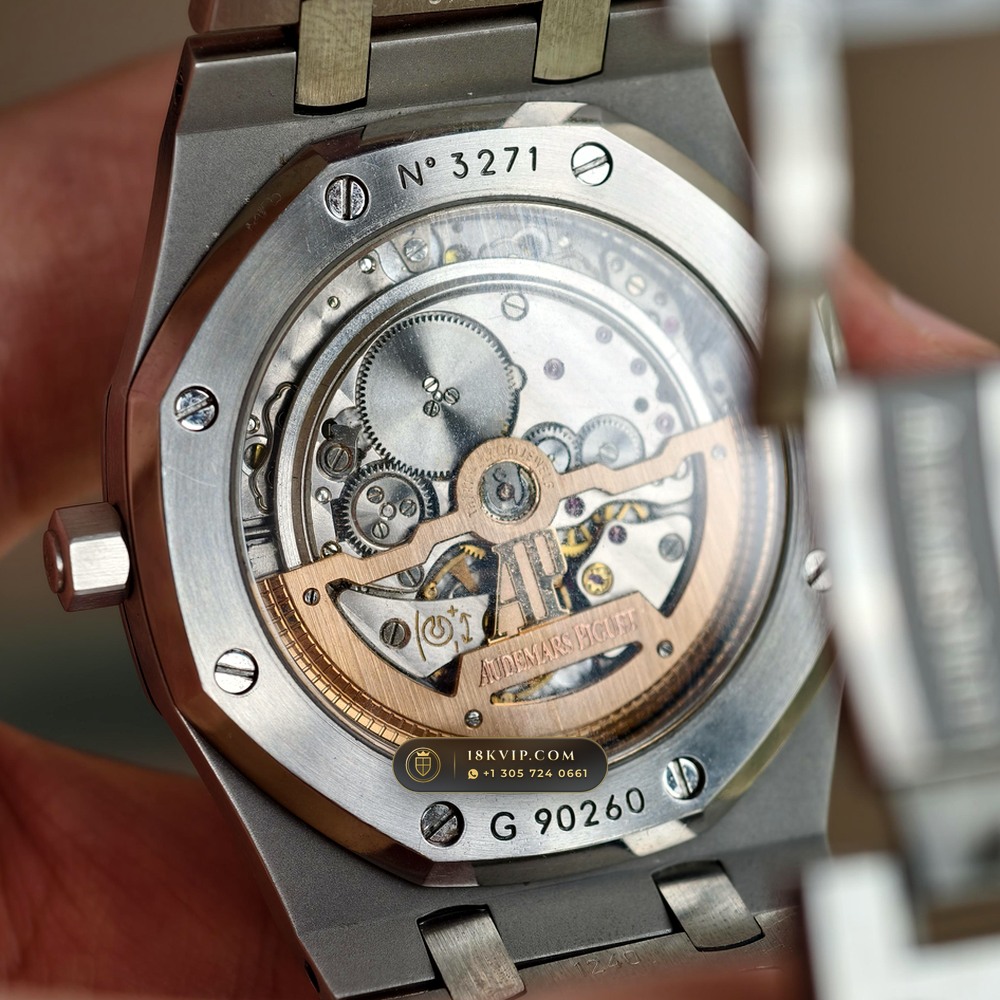 Audemars Piguet Royal Oak Jumbo Extra-Thin 39mm Custom Tapestry Dial 5-Axis CNC Case Ref. 15202ST.OO.1240ST.01 — Private Vault Edition — Studio Gallery Plate VII in 904L Stainless Steel Custom Architecture (103.5g Verified Mass, Audemars Piguet Cal. 2121 Ultra-Thin)