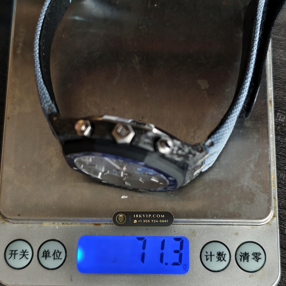 Audemars Piguet Royal Oak Selfwinding Chronograph 41mm DiW Carbon Racer Edition Ref. 26240 — Private Vault Edition — Studio Gallery Plate X in Forged Carbon TPT & Titanium (66.0g Verified Mass, Audemars Piguet Cal. 4401 Flyback Chronograph)