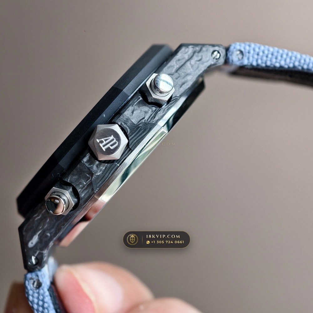 Audemars Piguet Royal Oak Selfwinding Chronograph 41mm DiW Carbon Racer Edition Ref. 26240 — Private Vault Edition — Studio Gallery Plate VI in Forged Carbon TPT & Titanium (66.0g Verified Mass, Audemars Piguet Cal. 4401 Flyback Chronograph)