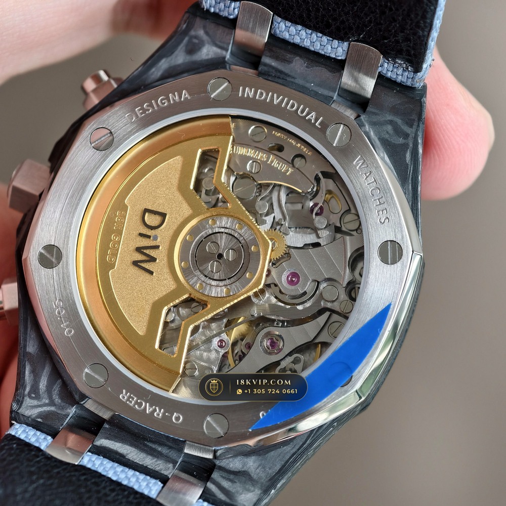 Audemars Piguet Royal Oak Selfwinding Chronograph 41mm DiW Carbon Racer Edition Ref. 26240 — Private Vault Edition — Studio Gallery Plate VIII in Forged Carbon TPT & Titanium (66.0g Verified Mass, Audemars Piguet Cal. 4401 Flyback Chronograph)