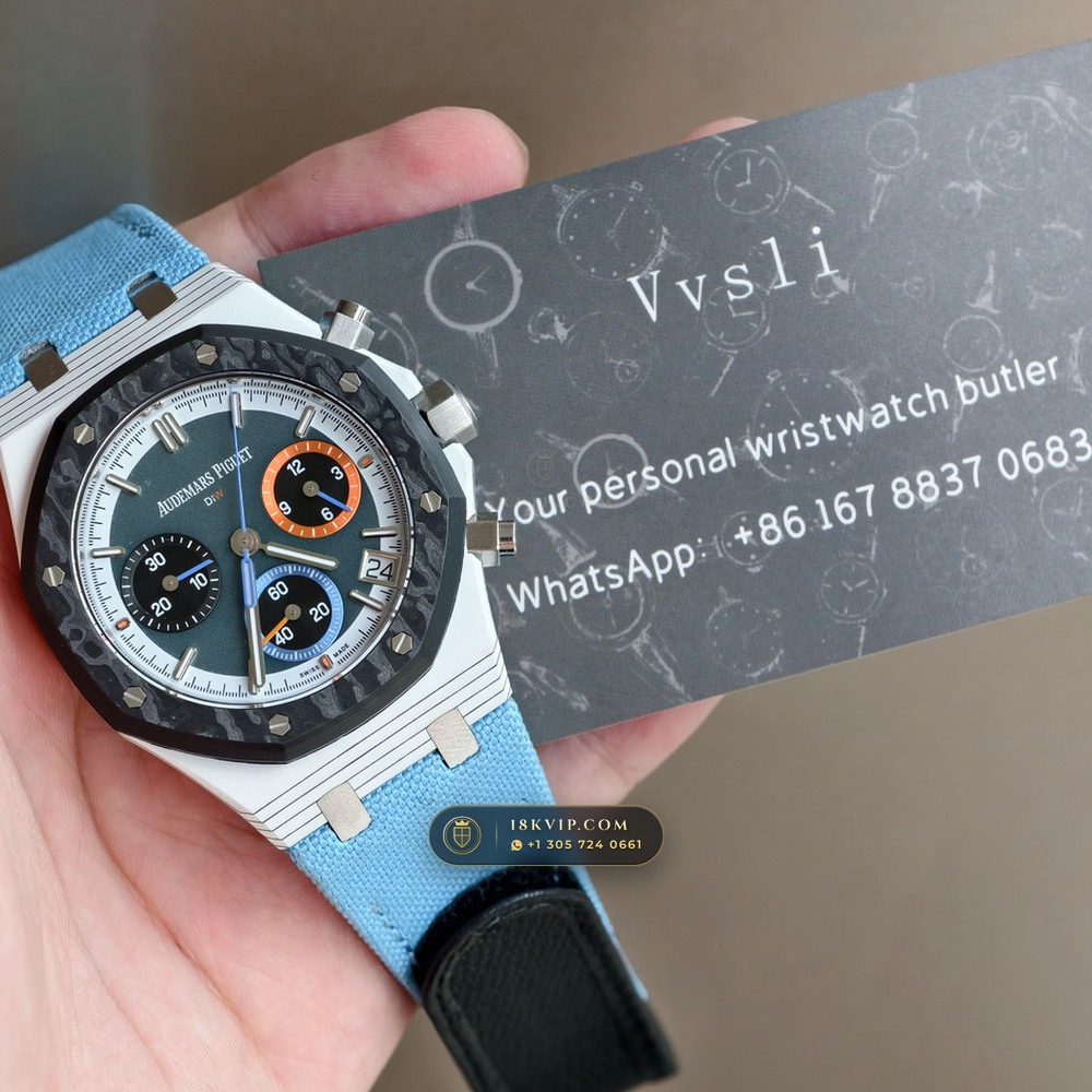 Audemars Piguet Royal Oak Selfwinding Chronograph 41mm DiW Carbon Racer Edition 5-Axis CNC Case Ref. 26240 — Private Vault Edition — Studio Gallery Plate XI in Forged Carbon TPT & Titanium (65.9g Verified Mass, Audemars Piguet Cal. 4401 Flyback Chronograph)