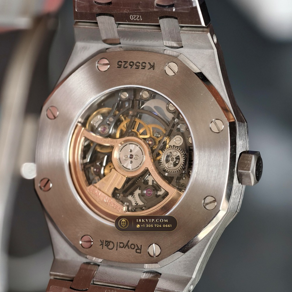 Audemars Piguet Royal Oak Double Balance Wheel Openworked 41mm Ref. 15407ST.OO.1220ST.01 — Private Vault Edition — Studio Gallery Plate VII in 904L Stainless Steel Custom Architecture (162.3g Verified Mass, Audemars Piguet Cal. 3132 Dual-Balance Openworked)