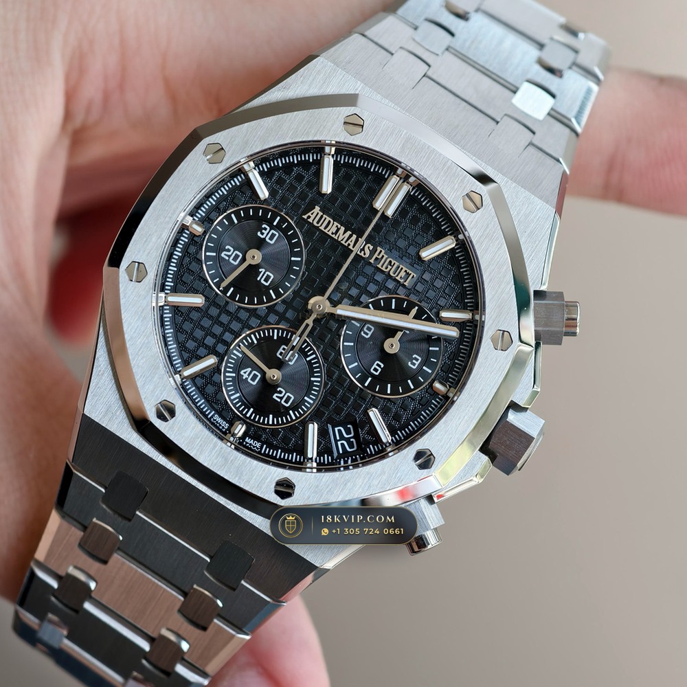 Audemars Piguet Royal Oak Selfwinding Chronograph 41mm Ref. 26240ST — Private Vault Edition — Studio Gallery Plate II in 904L Stainless Steel Custom Architecture (180.6g Verified Mass, Audemars Piguet Cal. 4401 Flyback Chronograph)