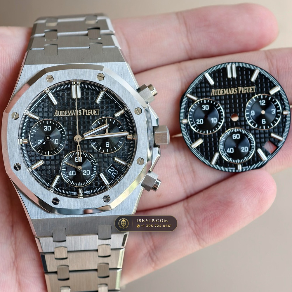 Audemars Piguet Royal Oak Selfwinding Chronograph 41mm Ref. 26240ST — Private Vault Edition — Studio Gallery Plate IV in 904L Stainless Steel Custom Architecture (180.6g Verified Mass, Audemars Piguet Cal. 4401 Flyback Chronograph)