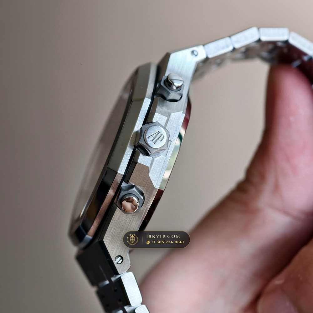 Audemars Piguet Royal Oak Selfwinding Chronograph 41mm Ref. 26240ST — Private Vault Edition — Studio Gallery Plate VI in 904L Stainless Steel Custom Architecture (180.6g Verified Mass, Audemars Piguet Cal. 4401 Flyback Chronograph)