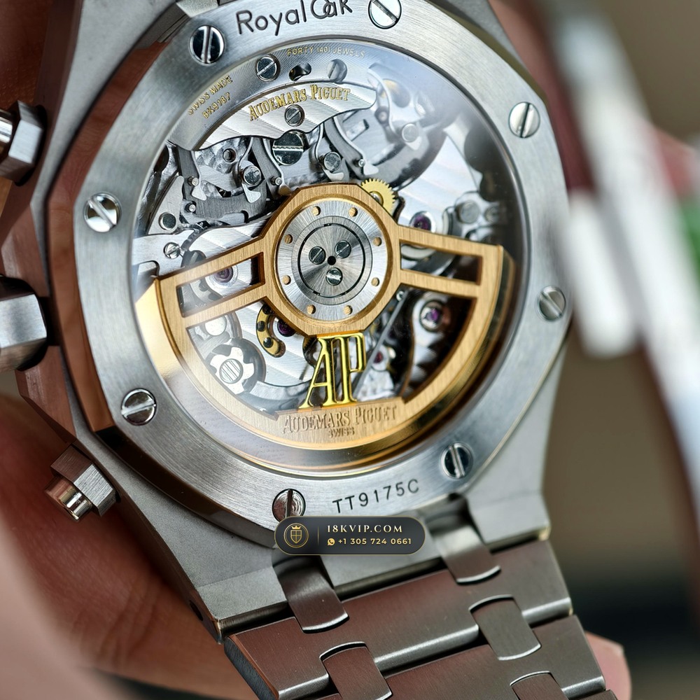Audemars Piguet Royal Oak Selfwinding Chronograph 41mm Ref. 26240ST — Private Vault Edition — Studio Gallery Plate VIII in 904L Stainless Steel Custom Architecture (180.6g Verified Mass, Audemars Piguet Cal. 4401 Flyback Chronograph)