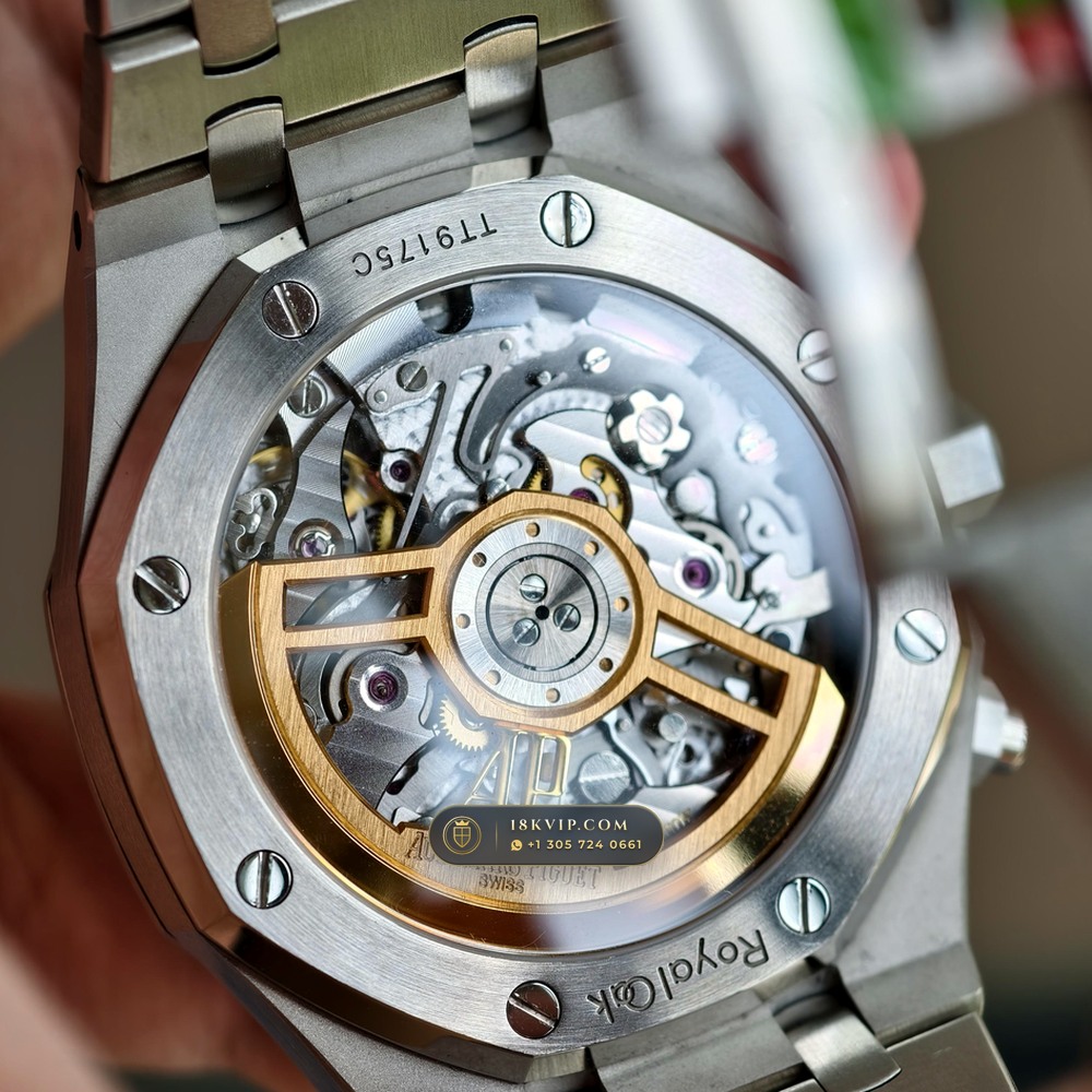 Audemars Piguet Royal Oak Selfwinding Chronograph 41mm Ref. 26240ST — Private Vault Edition — Studio Gallery Plate IX in 904L Stainless Steel Custom Architecture (180.6g Verified Mass, Audemars Piguet Cal. 4401 Flyback Chronograph)