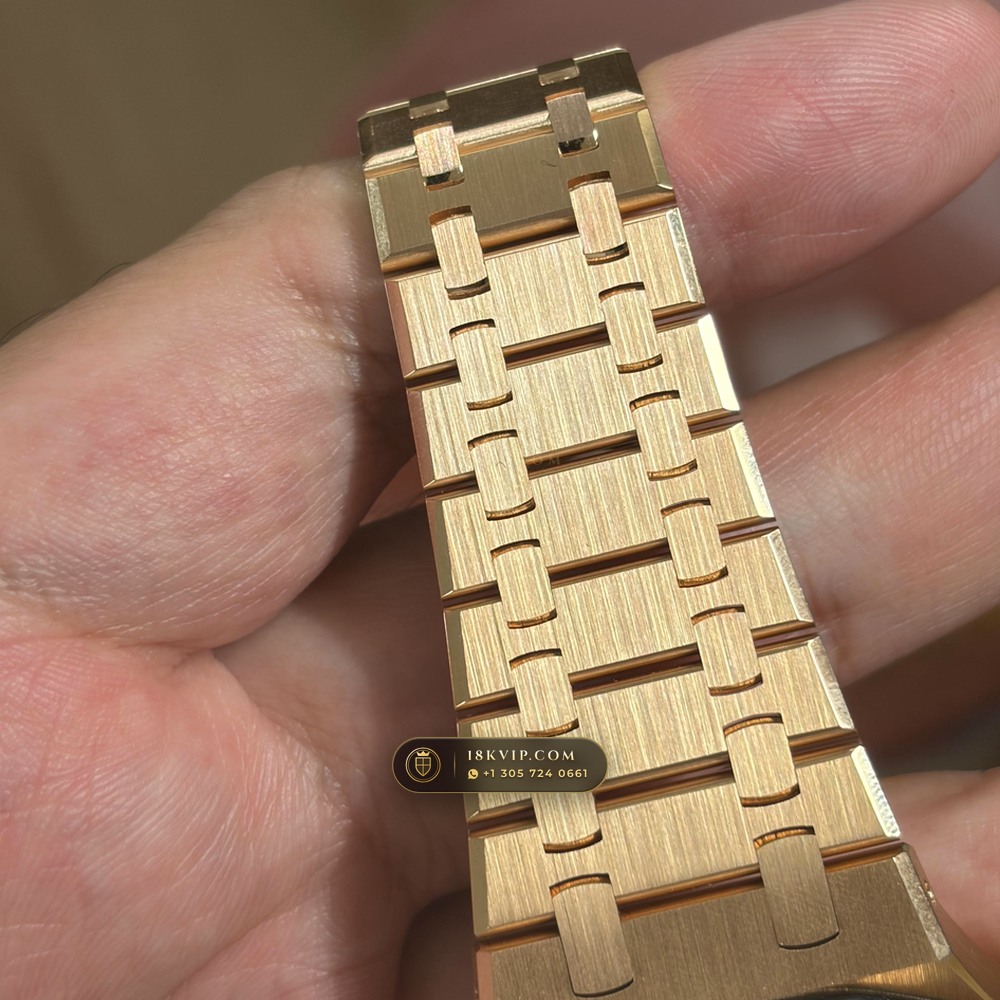 Audemars Piguet Royal Oak Double Balance Wheel Openworked 41mm 18K Rose Gold Ref. 15407OR.OO.1220OR.01 — Private Vault Edition — Studio Gallery Plate IX in 18K Rose Gold Au750 (224.8g Verified Mass, Audemars Piguet Cal. 3132 Dual-Balance Openworked)