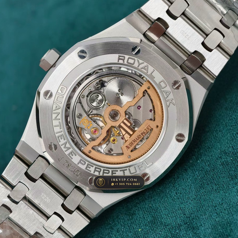 Audemars Piguet Royal Oak Perpetual Calendar 41mm Ref. 26574ST.OO.1220ST.02 — Private Vault Edition — Studio Gallery Plate VI in 904L Stainless Steel Custom Architecture (161.5g Verified Mass, Audemars Piguet Cal. 5134 Ultra-Thin Perpetual)