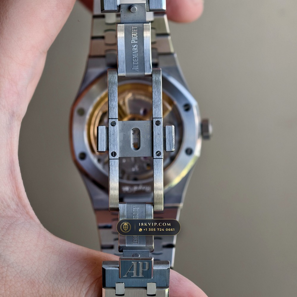 Audemars Piguet Royal Oak Selfwinding 41mm Custom SW Dial Deep Crystal Optics Ref. 15510ST — Private Vault Edition — Studio Gallery Plate XI in 904L Stainless Steel Custom Architecture (166.9g Verified Mass, Audemars Piguet Cal. 4302 - 70h Power Reserve)