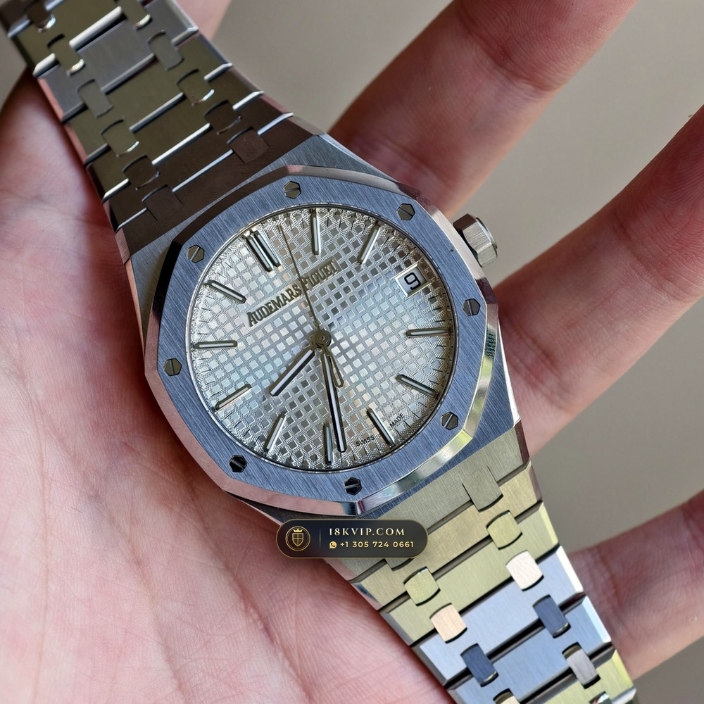 Audemars Piguet Royal Oak Selfwinding 41mm Custom SW Dial Deep Crystal Optics Ref. 15510ST — Private Vault Edition — Studio Gallery Plate III in 904L Stainless Steel Custom Architecture (166.9g Verified Mass, Audemars Piguet Cal. 4302 - 70h Power Reserve)