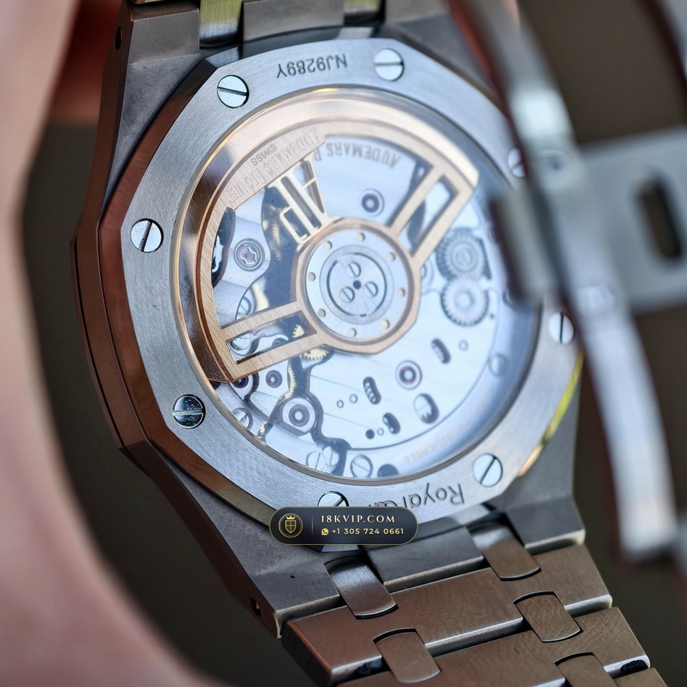 Audemars Piguet Royal Oak Selfwinding 41mm Custom SW Dial Deep Crystal Optics Ref. 15510ST — Private Vault Edition — Studio Gallery Plate VII in 904L Stainless Steel Custom Architecture (166.9g Verified Mass, Audemars Piguet Cal. 4302 - 70h Power Reserve)