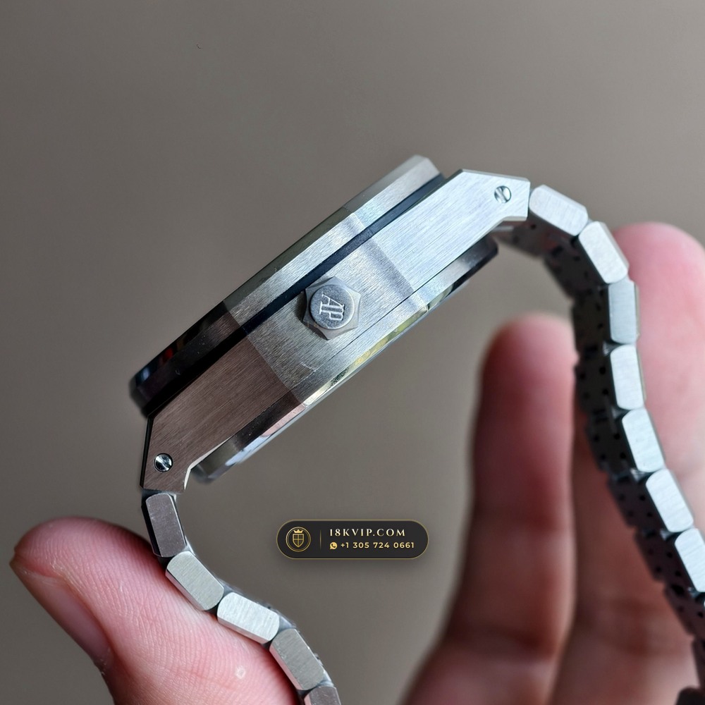 Audemars Piguet Royal Oak Selfwinding Flying Tourbillon 41mm Architectural Skeletonized Openworked Dial Ref. 26735ST.OO.1320ST.02 — Private Vault Edition — Studio Gallery Plate V in 904L Stainless Steel Custom Architecture (159.4g Verified Mass, Audemars Piguet Cal. 2950 Flying Tourbillon)