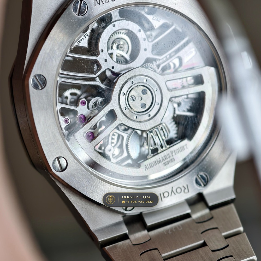 Audemars Piguet Royal Oak Selfwinding Flying Tourbillon 41mm Architectural Skeletonized Openworked Dial Ref. 26735ST.OO.1320ST.02 — Private Vault Edition — Studio Gallery Plate VI in 904L Stainless Steel Custom Architecture (159.4g Verified Mass, Audemars Piguet Cal. 2950 Flying Tourbillon)