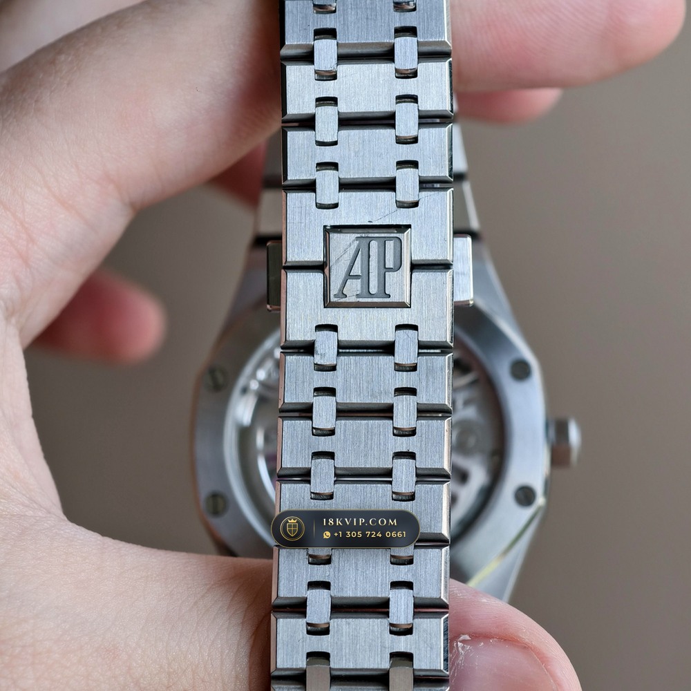 Audemars Piguet Royal Oak Selfwinding Flying Tourbillon 41mm Architectural Skeletonized Openworked Dial Ref. 26735ST.OO.1320ST.02 — Private Vault Edition — Studio Gallery Plate VIII in 904L Stainless Steel Custom Architecture (159.4g Verified Mass, Audemars Piguet Cal. 2950 Flying Tourbillon)