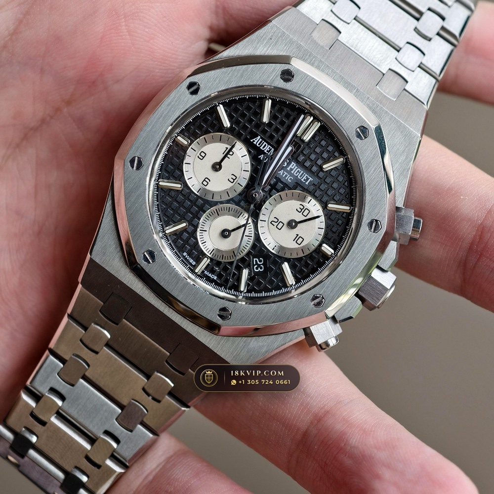Audemars Piguet Royal Oak Selfwinding Chronograph 41mm Ref. 26331ST.OO.1220ST.02 — Private Vault Edition — Studio Gallery Plate III in 904L Stainless Steel Custom Architecture (180.5g Verified Mass, Audemars Piguet Cal. 2385 Column-Wheel Chronograph)