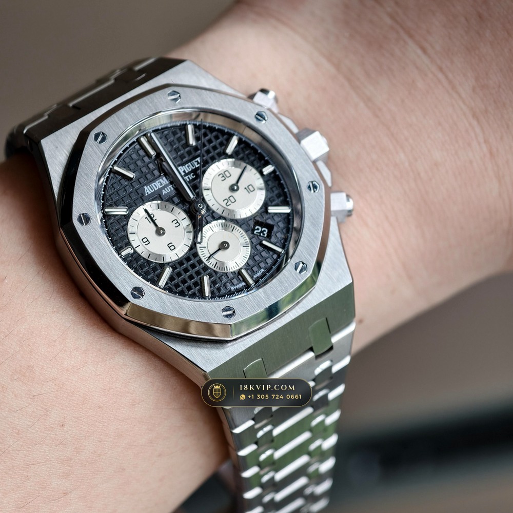 Audemars Piguet Royal Oak Selfwinding Chronograph 41mm Ref. 26331ST.OO.1220ST.02 — Private Vault Edition — Studio Gallery Plate VIII in 904L Stainless Steel Custom Architecture (180.5g Verified Mass, Audemars Piguet Cal. 2385 Column-Wheel Chronograph)