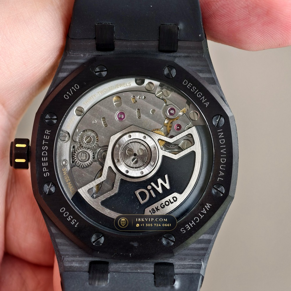 Audemars Piguet Royal Oak Selfwinding 41mm DiW Carbon Voidline Edition Ref. 15500 — Private Vault Edition — Studio Gallery Plate VI in Forged Carbon TPT & Titanium (65.1g Verified Mass, Audemars Piguet Cal. 4302 - 70h Power Reserve)