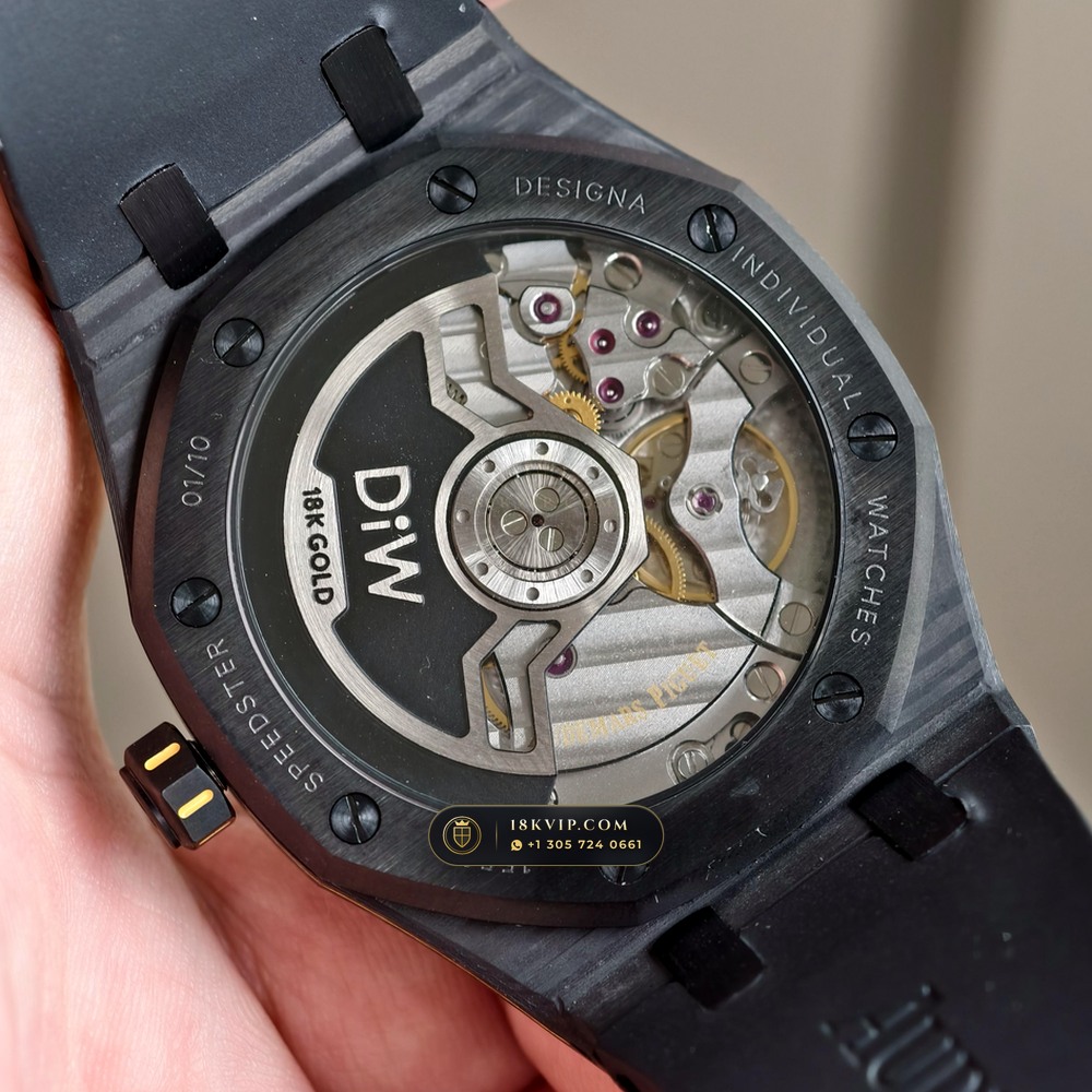 Audemars Piguet Royal Oak Selfwinding 41mm DiW Carbon Voidline Edition Ref. 15500 — Private Vault Edition — Studio Gallery Plate VII in Forged Carbon TPT & Titanium (65.1g Verified Mass, Audemars Piguet Cal. 4302 - 70h Power Reserve)