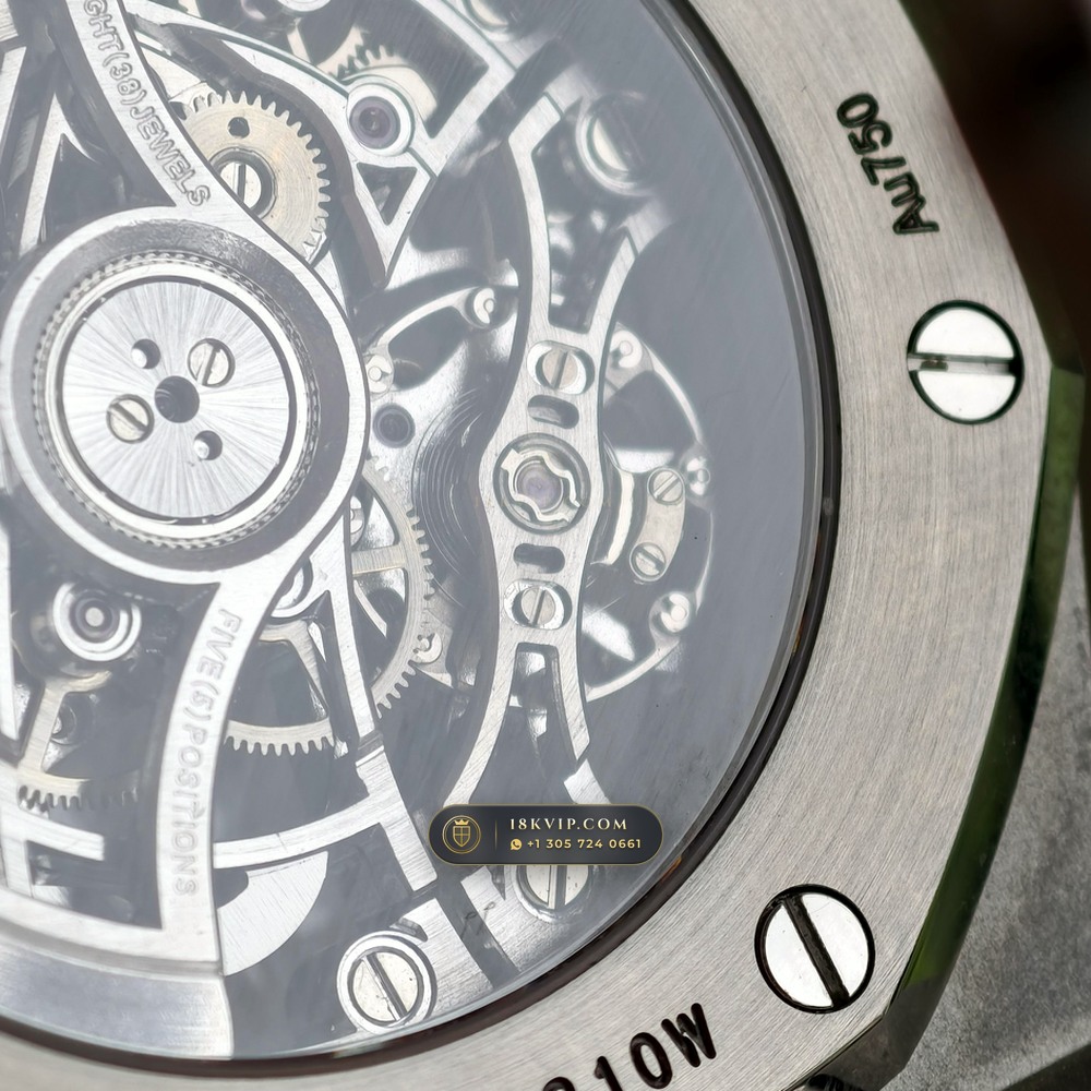 Audemars Piguet Royal Oak Double Balance Wheel Openworked 37mm 18K White Gold Ref. 15467BC.OO.1256BC.01 — Private Vault Edition — Studio Gallery Plate XIV in 18K White Gold Au750 (184.3g Verified Mass, Audemars Piguet Cal. 3132 Dual-Balance Openworked)