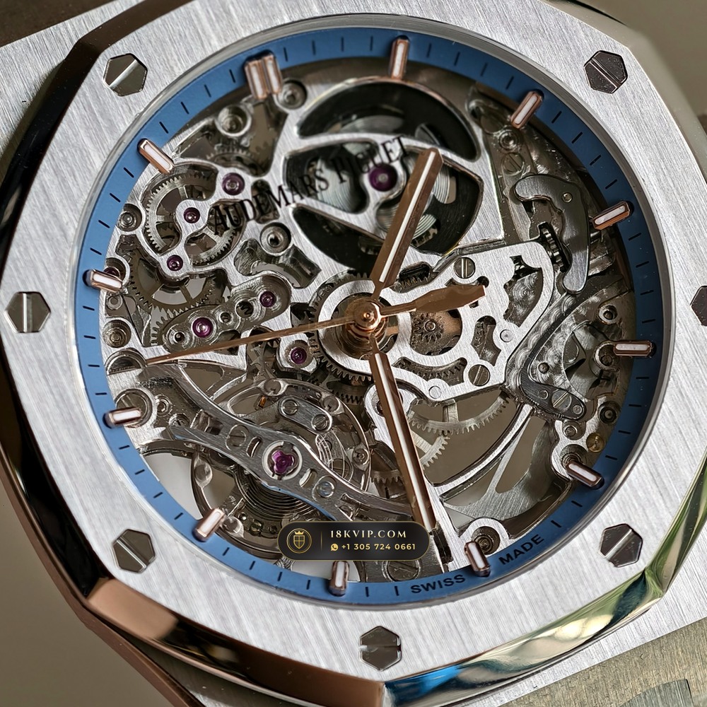 Audemars Piguet Royal Oak Double Balance Wheel Openworked 37mm 18K White Gold Ref. 15467BC.OO.1256BC.01 — Private Vault Edition — Studio Gallery Plate IV in 18K White Gold Au750 (184.3g Verified Mass, Audemars Piguet Cal. 3132 Dual-Balance Openworked)