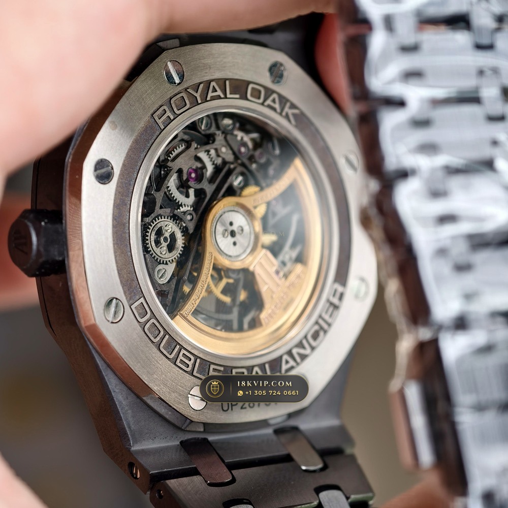 Audemars Piguet Royal Oak Double Balance Wheel Openworked 41mm Ref. 15416CE.OO.1225CE.01 — Private Vault Edition — Studio Gallery Plate VI in High-Tech Ceramic & Titanium (135.4g Verified Mass, Audemars Piguet Cal. 3132 Dual-Balance Openworked)