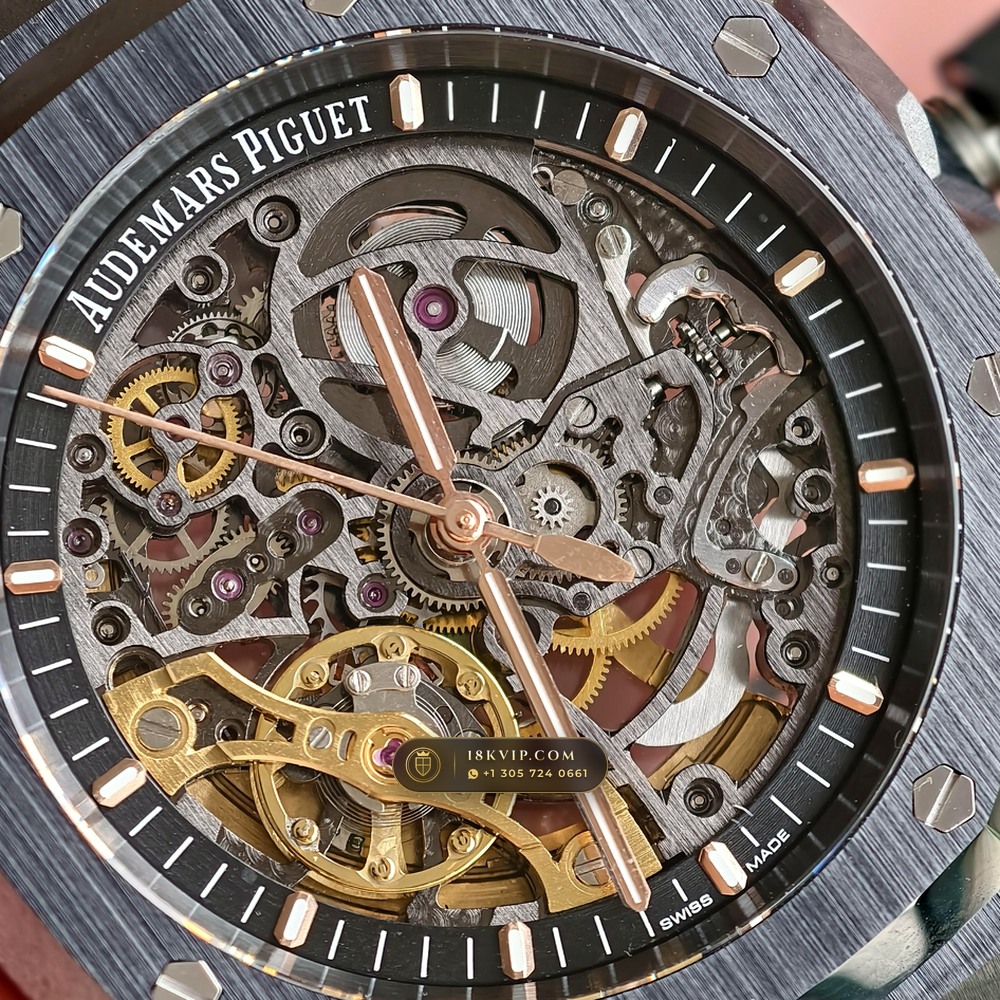 Audemars Piguet Royal Oak Double Balance Wheel Openworked 41mm Ref. 15416CE.OO.1225CE.01 — Private Vault Edition — Studio Gallery Plate VII in High-Tech Ceramic & Titanium (135.4g Verified Mass, Audemars Piguet Cal. 3132 Dual-Balance Openworked)