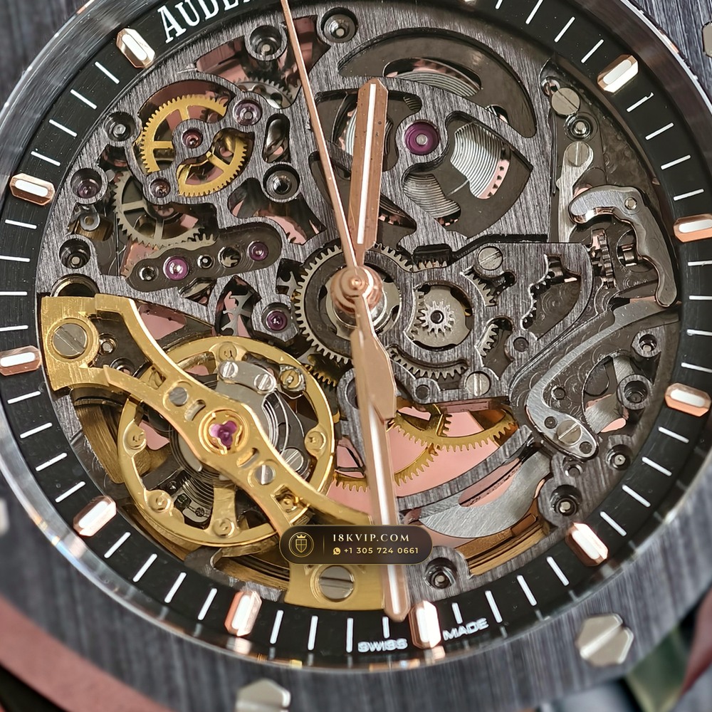Audemars Piguet Royal Oak Double Balance Wheel Openworked 41mm Ref. 15416CE.OO.1225CE.01 — Private Vault Edition — Studio Gallery Plate VIII in High-Tech Ceramic & Titanium (135.4g Verified Mass, Audemars Piguet Cal. 3132 Dual-Balance Openworked)
