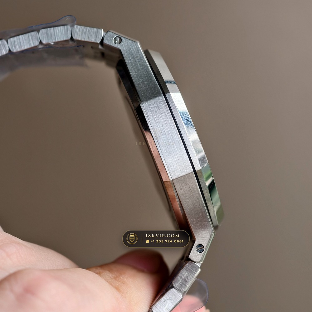 Audemars Piguet Royal Oak Double Balance Wheel Openworked 41mm Free-Sprung Calibre 5-Axis CNC Case Ref. 15407ST.OO.1220ST.01 — Private Vault Edition — Studio Gallery Plate IV in 904L Stainless Steel Custom Architecture (162.1g Verified Mass, Audemars Piguet Cal. 3132 Dual-Balance Openworked)
