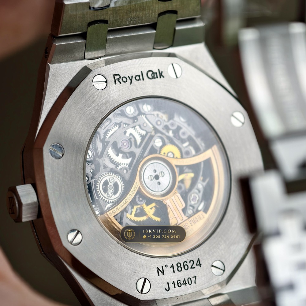 Audemars Piguet Royal Oak Double Balance Wheel Openworked 41mm Free-Sprung Calibre 5-Axis CNC Case Ref. 15407ST.OO.1220ST.01 — Private Vault Edition — Studio Gallery Plate VI in 904L Stainless Steel Custom Architecture (162.1g Verified Mass, Audemars Piguet Cal. 3132 Dual-Balance Openworked)