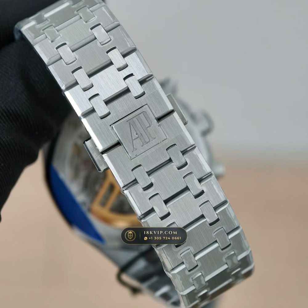 Audemars Piguet Royal Oak Selfwinding Chronograph 41mm Free-Sprung Calibre Ref. 26240ST — Private Vault Edition — Studio Gallery Plate VI in 904L Stainless Steel Custom Architecture (180.3g Verified Mass, Audemars Piguet Cal. 4401 Flyback Chronograph)