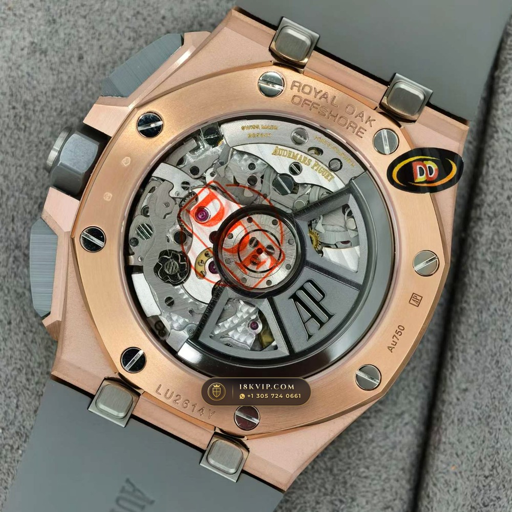 Audemars Piguet Royal Oak Offshore Selfwinding Chronograph 43mm 18K Rose Gold Ref. 26420OI.OO.A015VE.01 — Private Vault Edition — Studio Gallery Plate VI in 18K Rose Gold Au750 (184.3g Verified Mass, Audemars Piguet Cal. 4401 Flyback Chronograph)