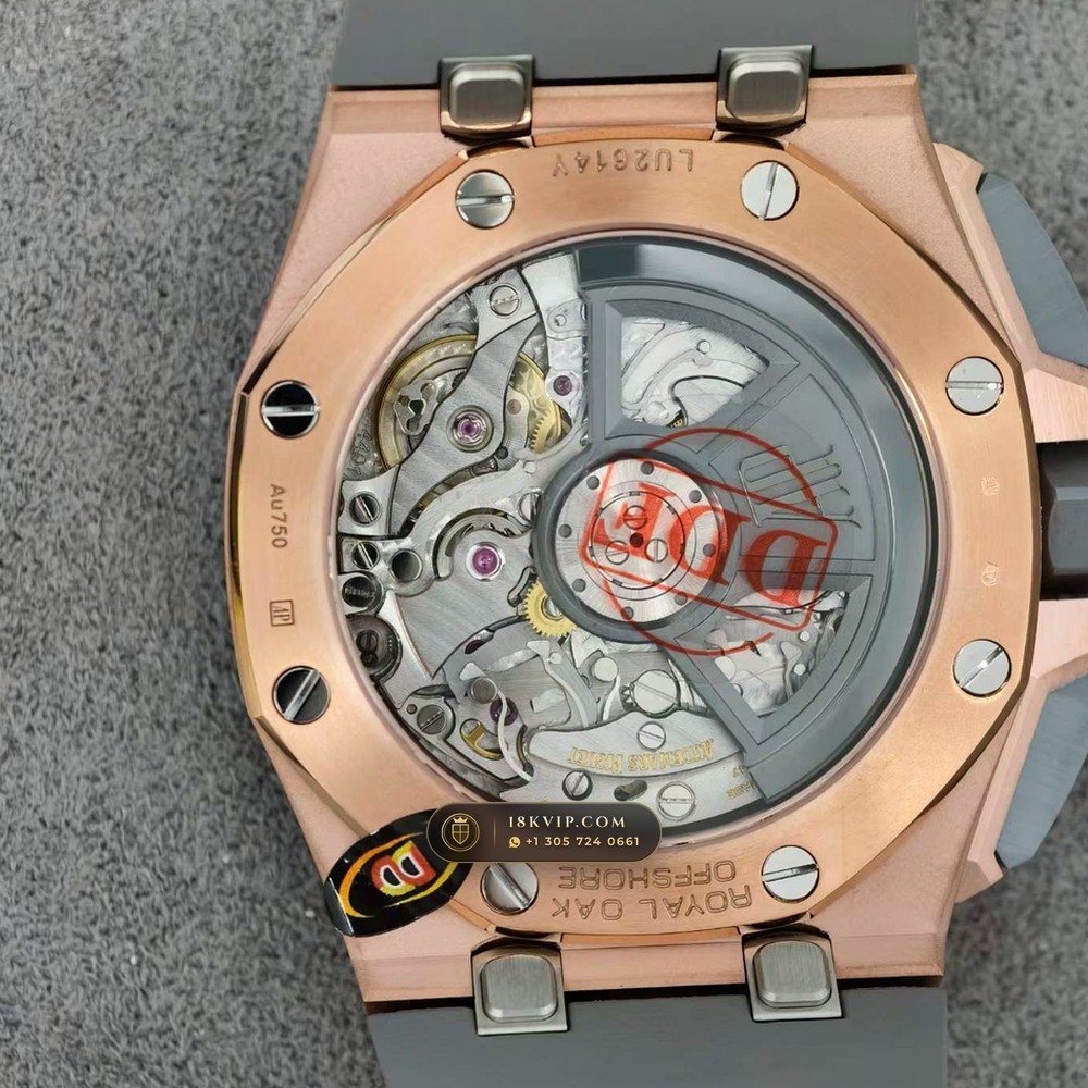 Audemars Piguet Royal Oak Offshore Selfwinding Chronograph 43mm 18K Rose Gold Ref. 26420OI.OO.A015VE.01 — Private Vault Edition — Studio Gallery Plate VII in 18K Rose Gold Au750 (184.3g Verified Mass, Audemars Piguet Cal. 4401 Flyback Chronograph)