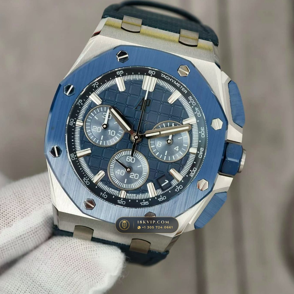 Audemars Piguet Royal Oak Offshore Selfwinding Chronograph 43mm Ref. 26420SO.OO.A029VE.01 — Private Vault Edition — Studio Gallery Plate III in 904L Stainless Steel Custom Architecture (174.4g Verified Mass, Audemars Piguet Cal. 4401 Flyback Chronograph)