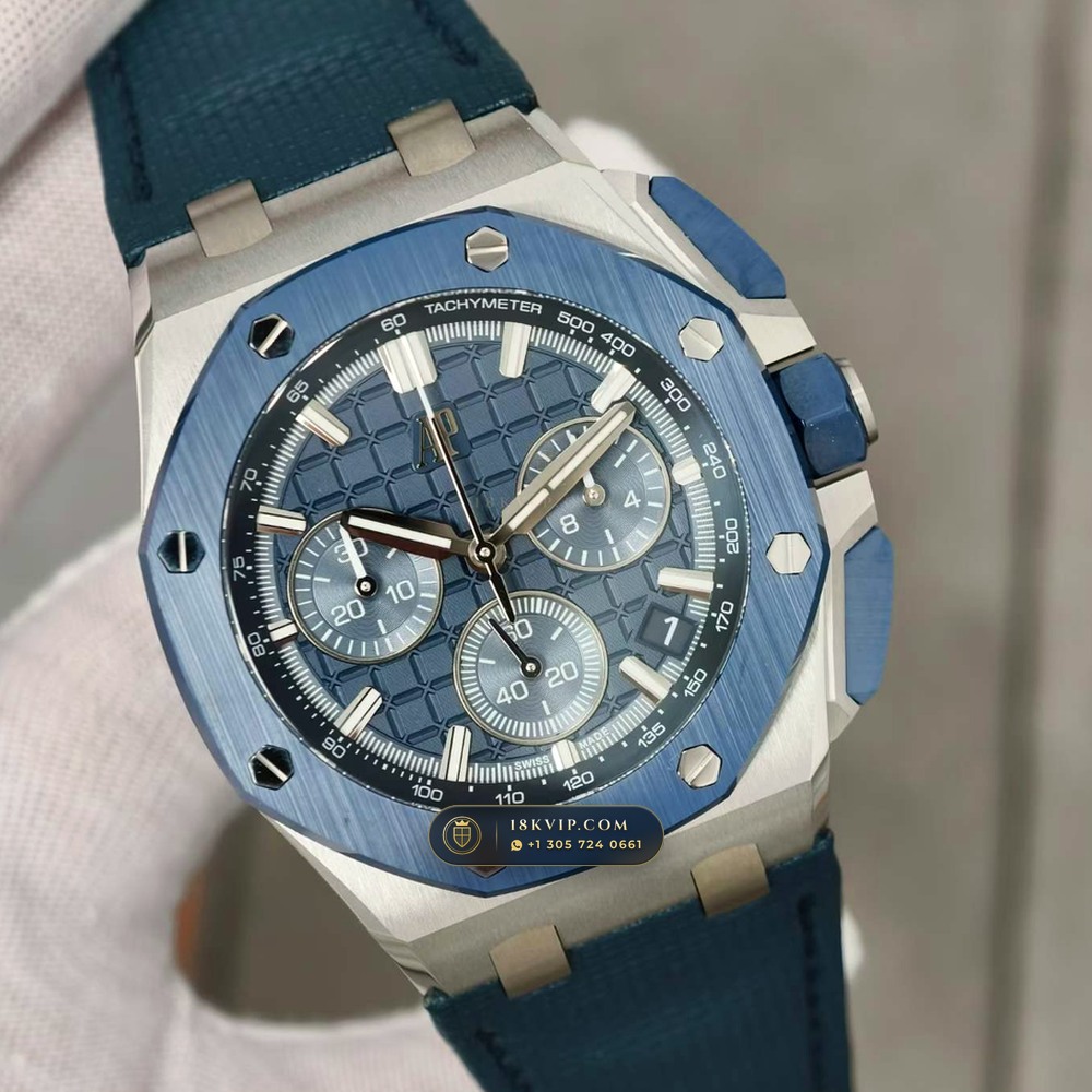 Audemars Piguet Royal Oak Offshore Selfwinding Chronograph 43mm Ref. 26420SO.OO.A029VE.01 — Private Vault Edition — Studio Gallery Plate IV in 904L Stainless Steel Custom Architecture (174.4g Verified Mass, Audemars Piguet Cal. 4401 Flyback Chronograph)