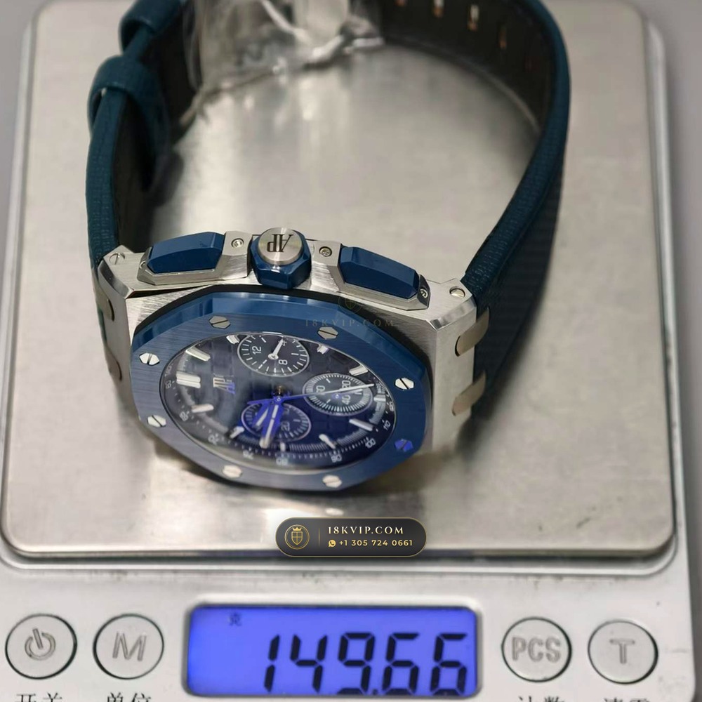 Audemars Piguet Royal Oak Offshore Selfwinding Chronograph 43mm Ref. 26420SO.OO.A029VE.01 — Private Vault Edition — Studio Gallery Plate IX in 904L Stainless Steel Custom Architecture (174.4g Verified Mass, Audemars Piguet Cal. 4401 Flyback Chronograph)