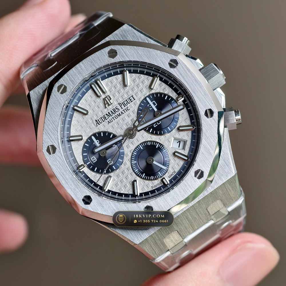 Audemars Piguet Royal Oak Selfwinding Chronograph 38mm Ref. 26315ST — Private Vault Edition — Studio Gallery Plate II in 904L Stainless Steel Custom Architecture (146.2g Verified Mass, Audemars Piguet Cal. 2385 Column-Wheel Chronograph)