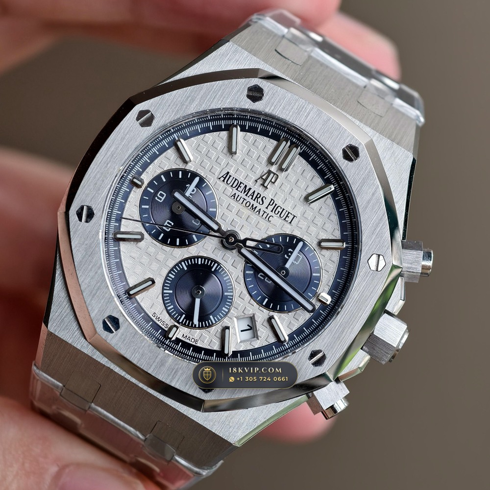 Audemars Piguet Royal Oak Selfwinding Chronograph 38mm Ref. 26315ST — Private Vault Edition — Studio Gallery Plate III in 904L Stainless Steel Custom Architecture (146.2g Verified Mass, Audemars Piguet Cal. 2385 Column-Wheel Chronograph)
