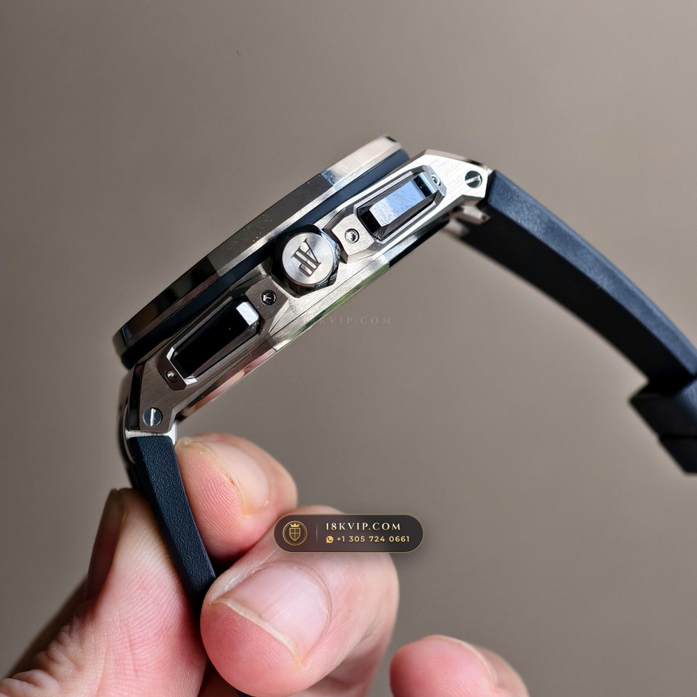 Audemars Piguet Royal Oak Offshore Selfwinding Chronograph 43mm Ref. 26420TI.OO.A027CA.01 — Private Vault Edition — Studio Gallery Plate III in Grade 5 Titanium Monobloc (131.8g Verified Mass, Audemars Piguet Cal. 4401 Flyback Chronograph)