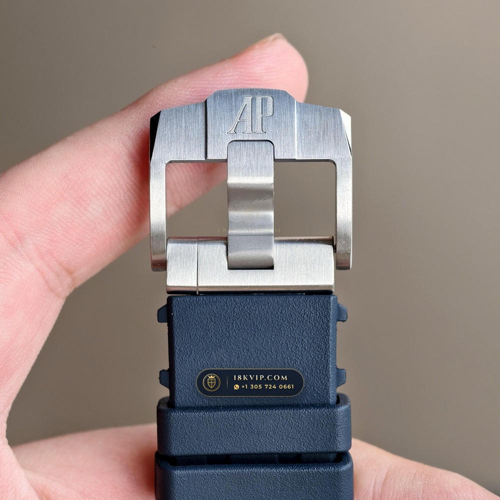 Audemars Piguet Royal Oak Offshore Selfwinding Chronograph 43mm Ref. 26420TI.OO.A027CA.01 — Private Vault Edition — Studio Gallery Plate VI in Grade 5 Titanium Monobloc (131.8g Verified Mass, Audemars Piguet Cal. 4401 Flyback Chronograph)
