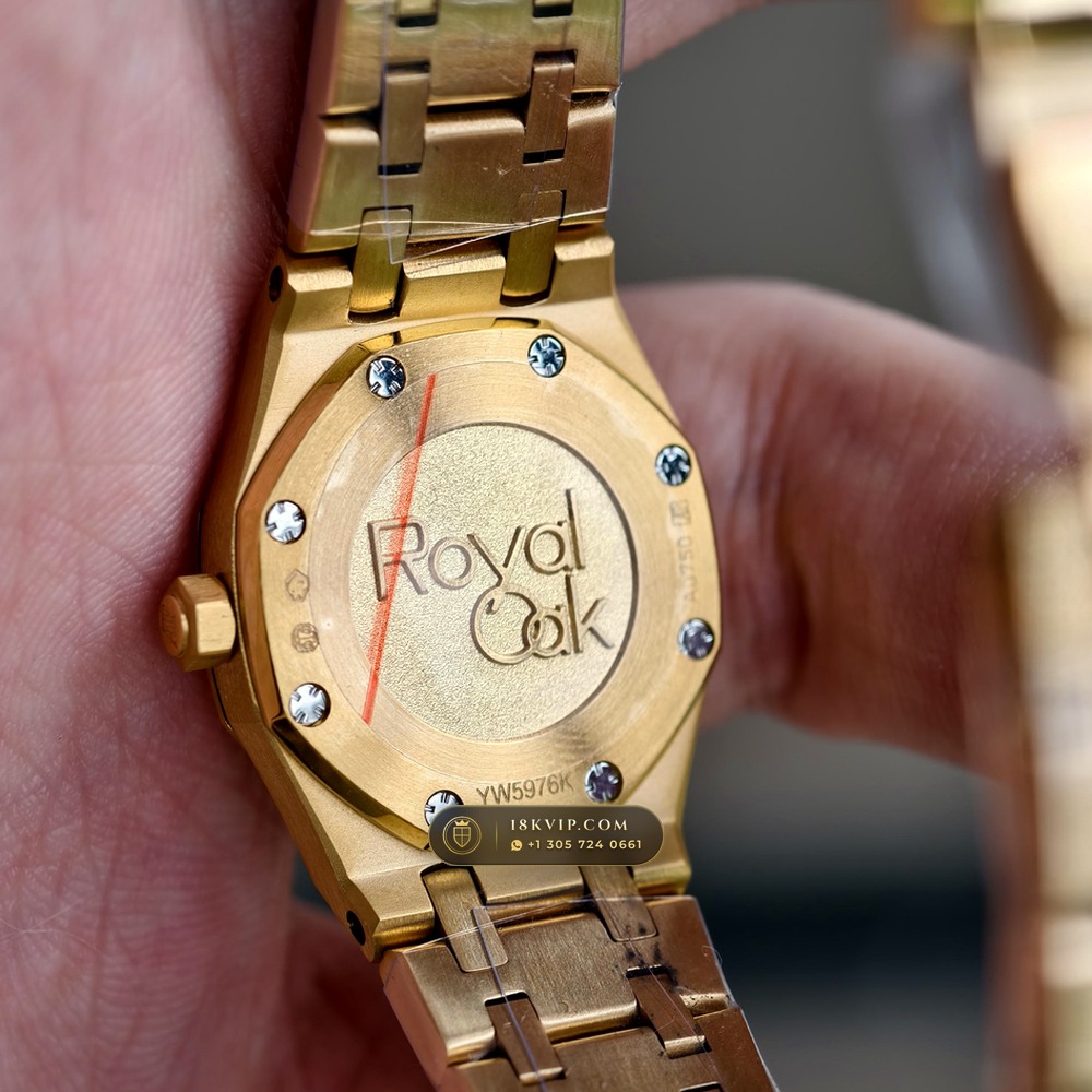 Audemars Piguet Royal Oak Mini Frosted Gold 23mm 18K Yellow Gold Ref. 67630BA.GG.1312BA.01 — Private Vault Edition — Studio Gallery Plate VI in 18K Yellow Gold Au750 (73.1g Verified Mass, Audemars Piguet Cal. 2730)