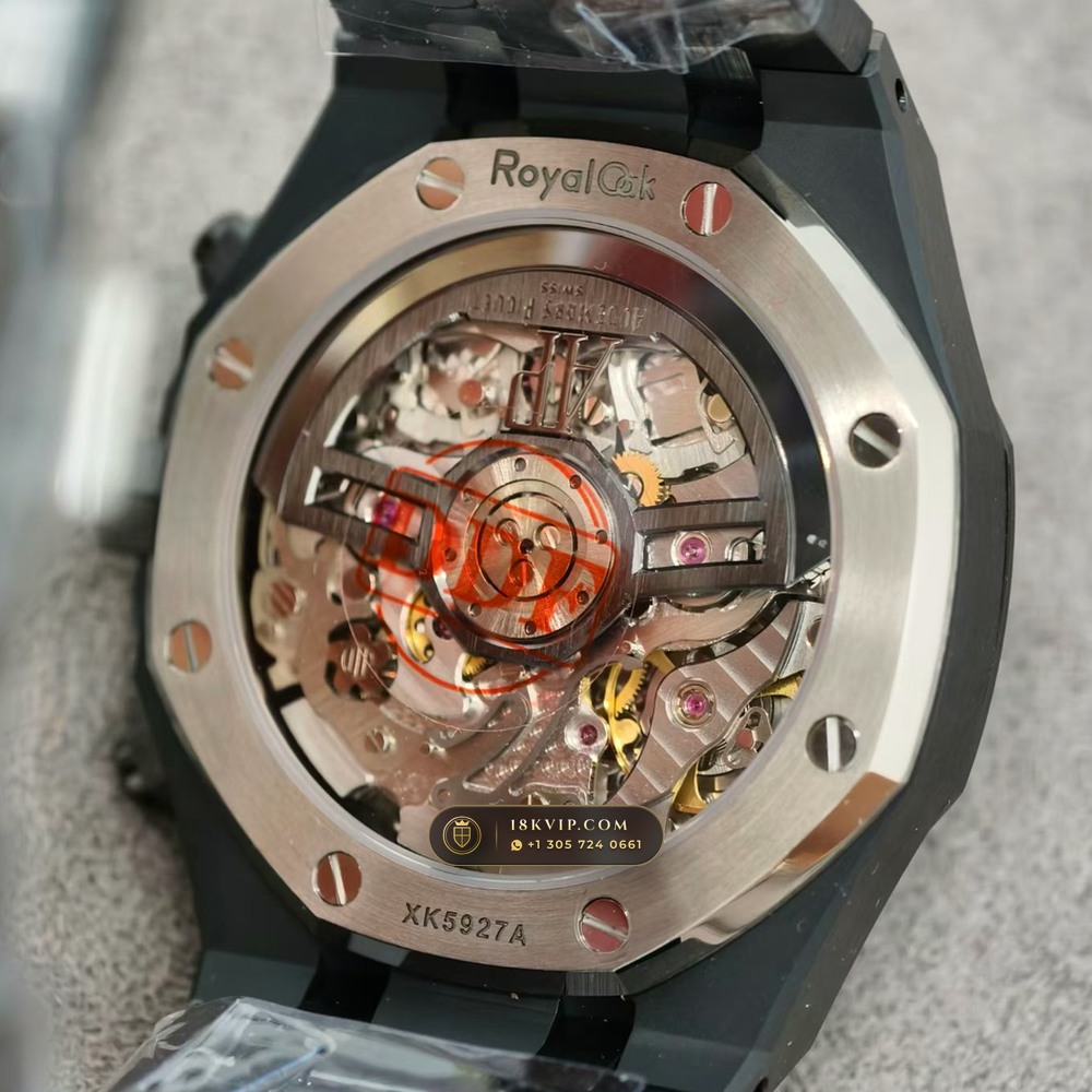 Audemars Piguet Royal Oak Selfwinding Chronograph 41mm Ref. 26240CE — Private Vault Edition — Studio Gallery Plate VII in High-Tech Ceramic & Titanium (149.3g Verified Mass, Audemars Piguet Cal. 4401 Flyback Chronograph)