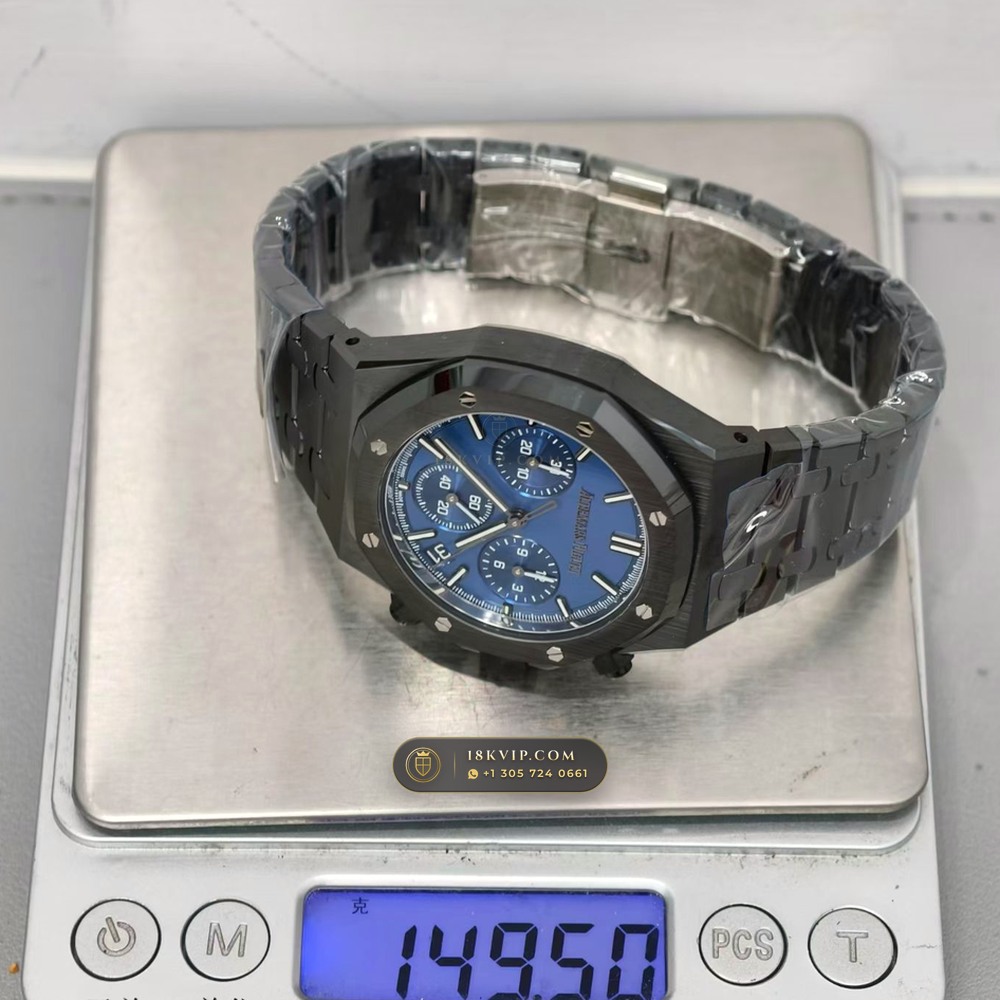 Audemars Piguet Royal Oak Selfwinding Chronograph 41mm Ref. 26240CE — Private Vault Edition — Studio Gallery Plate IX in High-Tech Ceramic & Titanium (149.3g Verified Mass, Audemars Piguet Cal. 4401 Flyback Chronograph)