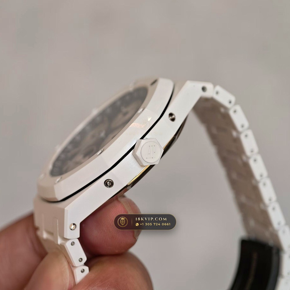 Audemars Piguet Royal Oak Perpetual Calendar 41mm Ref. 26579CB.00.1225CB.01 — Private Vault Edition — Studio Gallery Plate IV in 904L Stainless Steel Custom Architecture (137.7g Verified Mass, Audemars Piguet Cal. 5134 Ultra-Thin Perpetual)