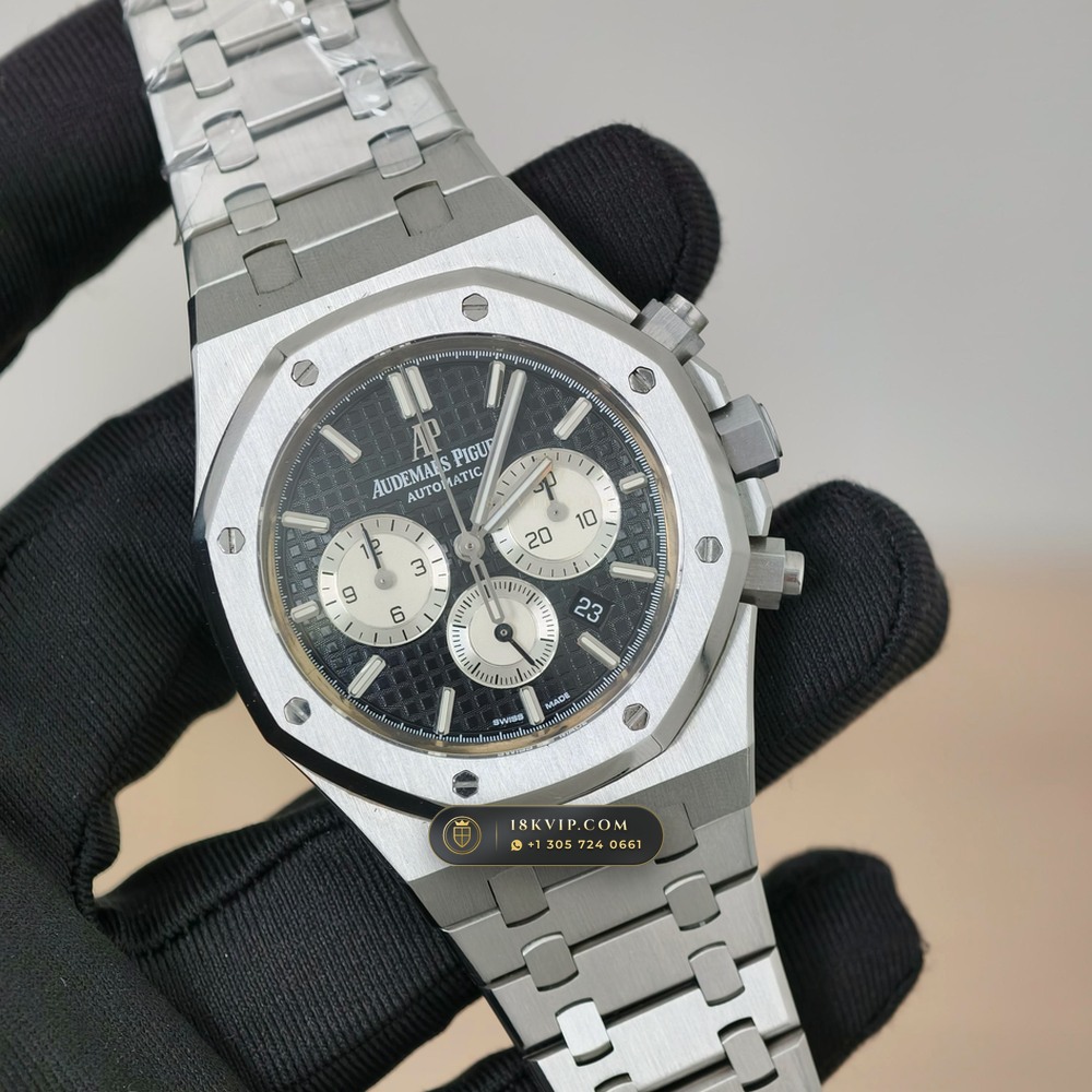 Audemars Piguet Royal Oak Selfwinding Chronograph 41mm Ref. 26331ST — Private Vault Edition — Studio Gallery Plate II in 904L Stainless Steel Custom Architecture (180.7g Verified Mass, Audemars Piguet Cal. 2385 Column-Wheel Chronograph)