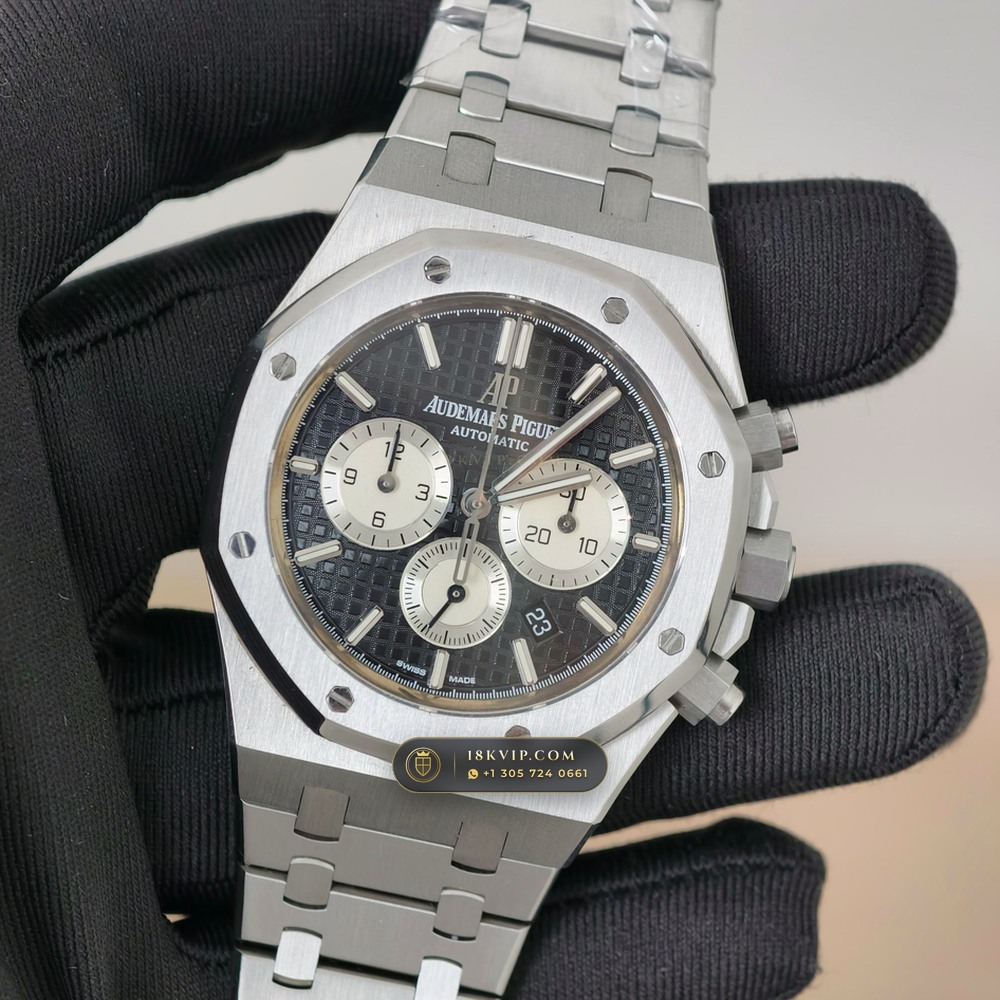 Audemars Piguet Royal Oak Selfwinding Chronograph 41mm Ref. 26331ST — Private Vault Edition — Studio Gallery Plate III in 904L Stainless Steel Custom Architecture (180.7g Verified Mass, Audemars Piguet Cal. 2385 Column-Wheel Chronograph)