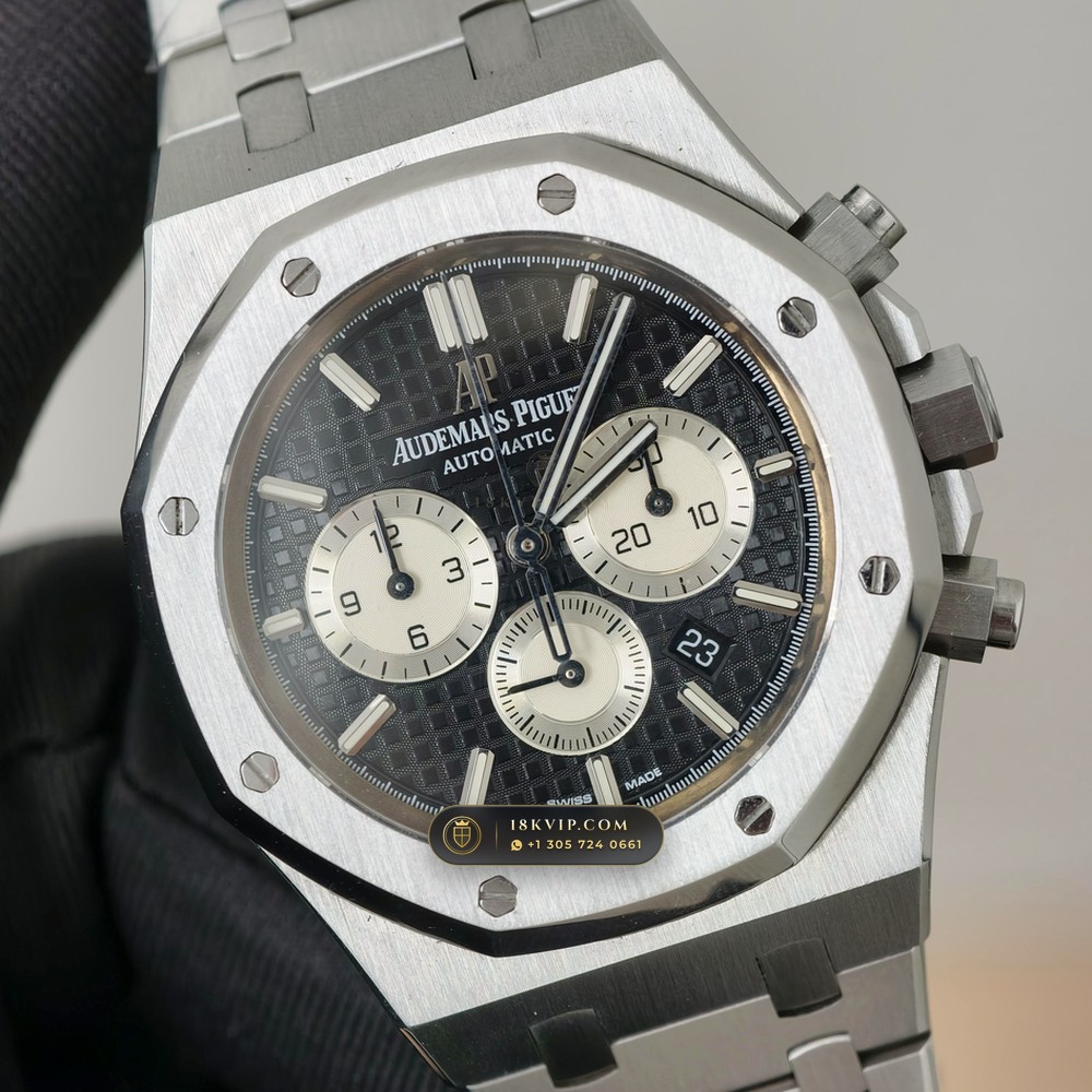 Audemars Piguet Royal Oak Selfwinding Chronograph 41mm Ref. 26331ST — Private Vault Edition — Studio Gallery Plate IV in 904L Stainless Steel Custom Architecture (180.7g Verified Mass, Audemars Piguet Cal. 2385 Column-Wheel Chronograph)