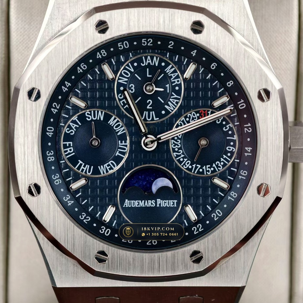 Audemars Piguet Royal Oak Perpetual Calendar 41mm 5-Axis CNC Case Ref. 26574ST.OO.1220ST.02 — Private Vault Edition — Studio Gallery Plate II in 904L Stainless Steel Custom Architecture (161.8g Verified Mass, Audemars Piguet Cal. 5134 Ultra-Thin Perpetual)