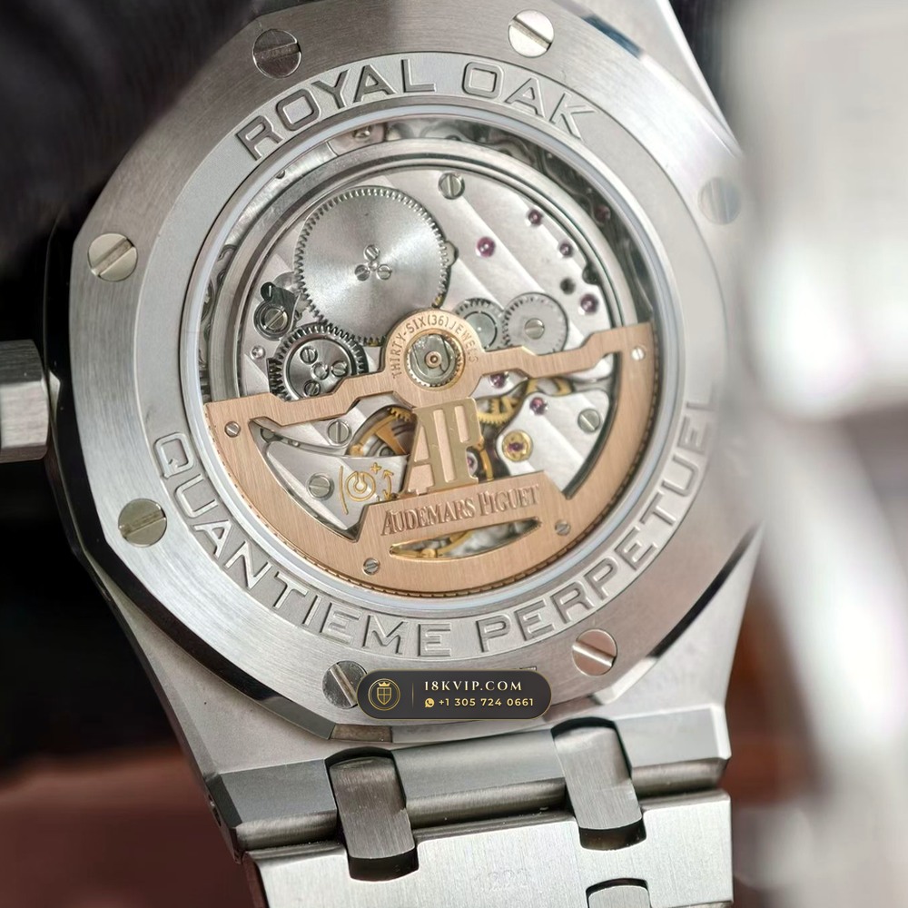 Audemars Piguet Royal Oak Perpetual Calendar 41mm 5-Axis CNC Case Ref. 26574ST.OO.1220ST.02 — Private Vault Edition — Studio Gallery Plate VI in 904L Stainless Steel Custom Architecture (161.8g Verified Mass, Audemars Piguet Cal. 5134 Ultra-Thin Perpetual)